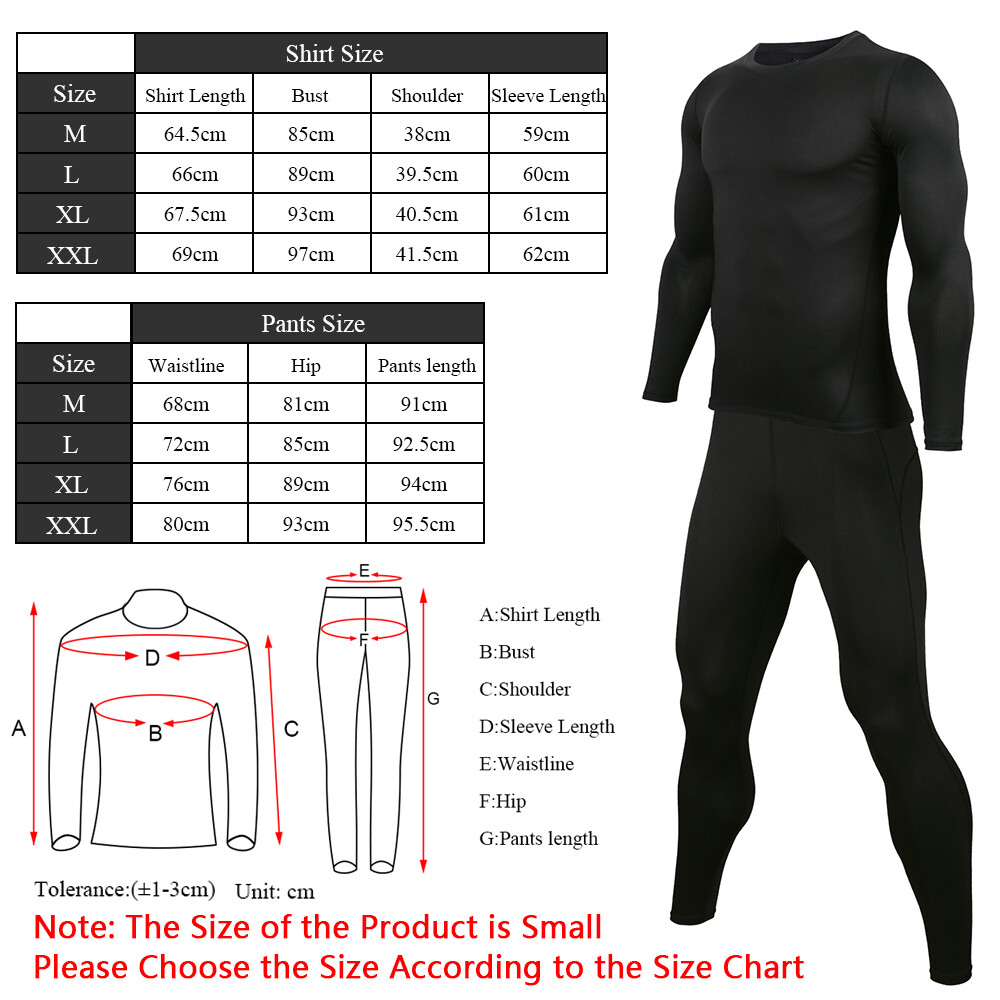 CLEARANCE Men Ski Soft Fleece Underwear Set Thermal Long Johns Top Bottom Pants