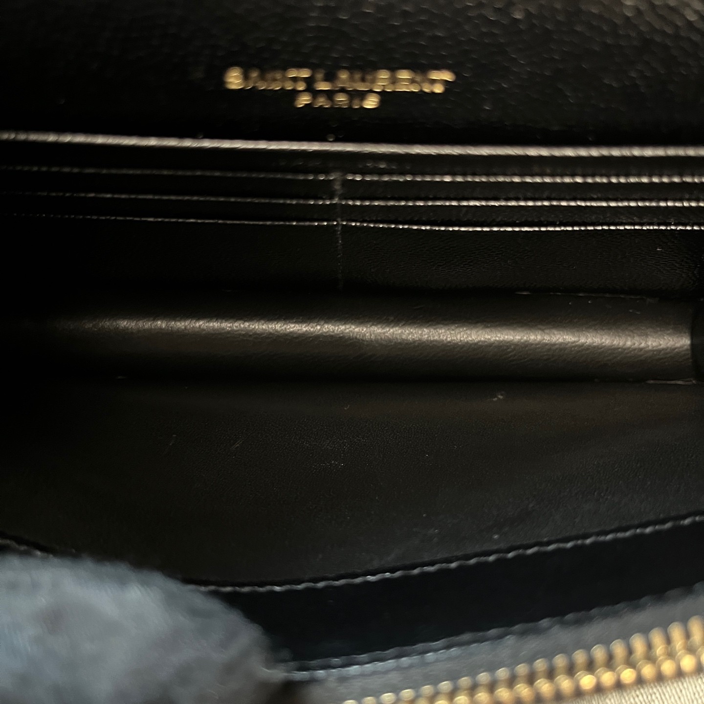 YSL Monogram Envelope WOC Small Black Caviar Calfskin Crossbody US Ship