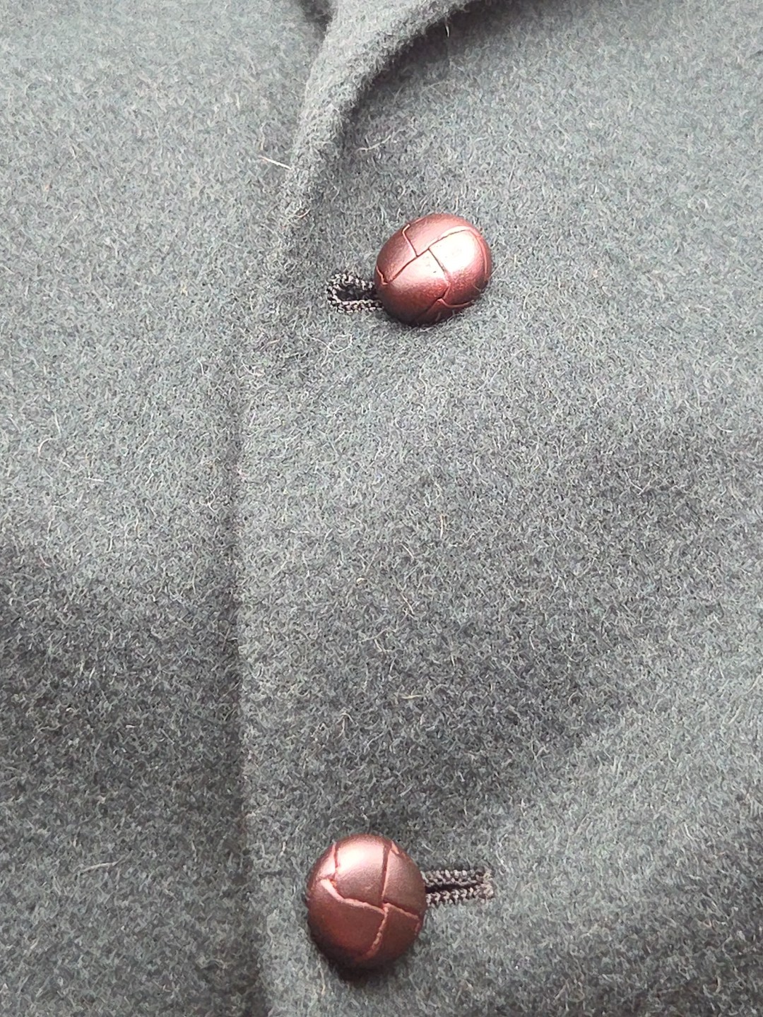 Vintage Tailors Row By Deansgate Wool Dark Green Sport Coat Blazer Size 48L