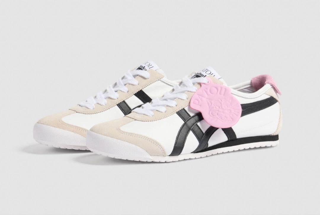 Patou Onitsuka Tiger Mexico 66 Sneakers White/Black Unused Boxed