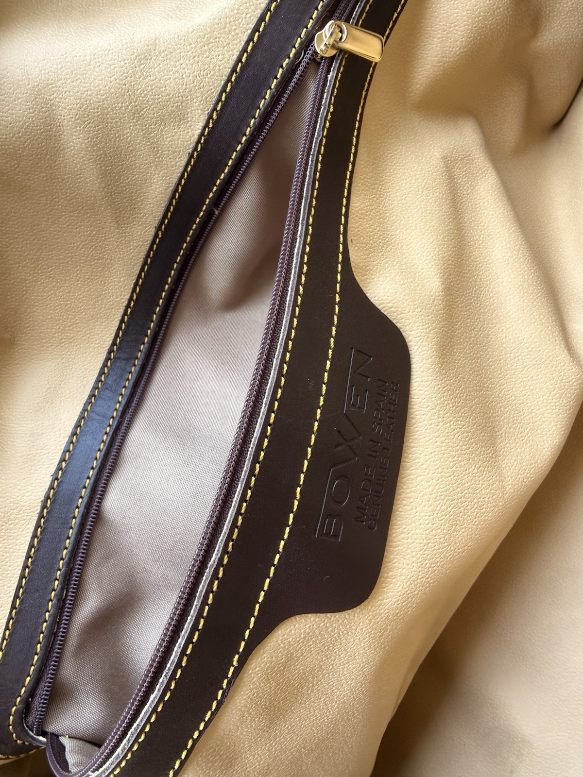 Bowen Premium Suede Brown Leather Duffle Bag