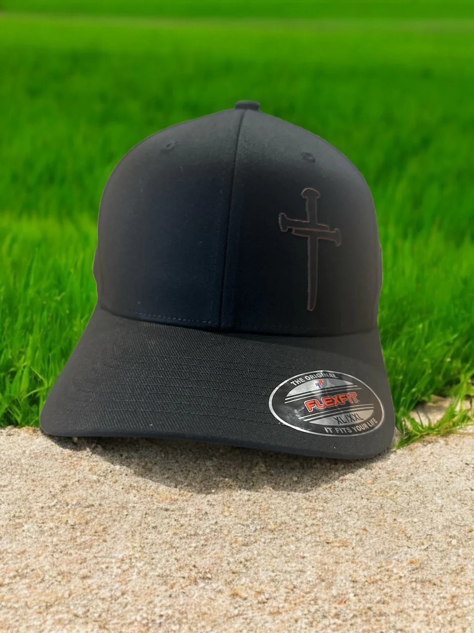 Flexfit Jesus Christian Cross Cross Black Snapback OR FLEX FIT Hat with Free 4″