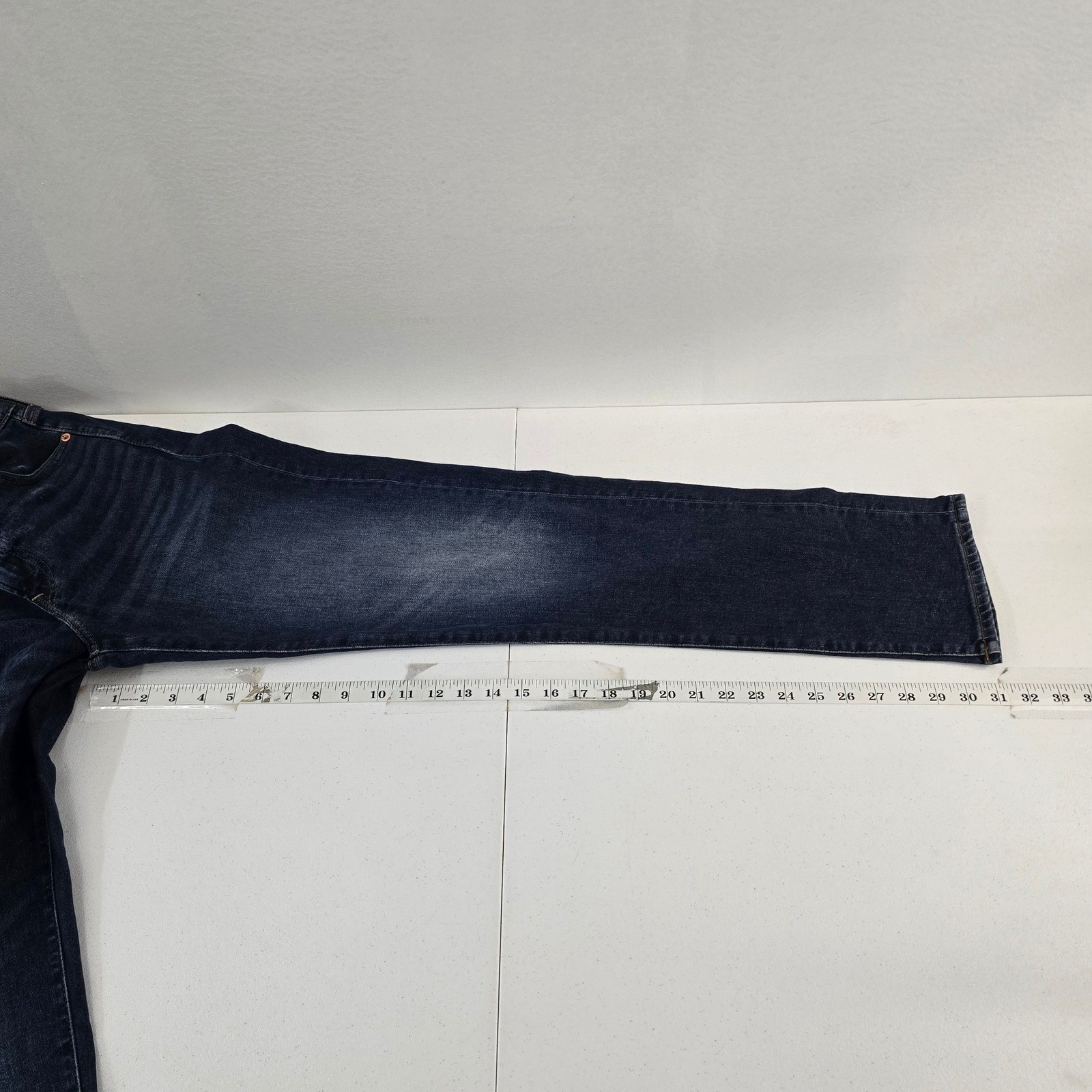 American Eagle Mens Slim Straight AirFlex+ Jeans, Dark Wash, Denim Pants
