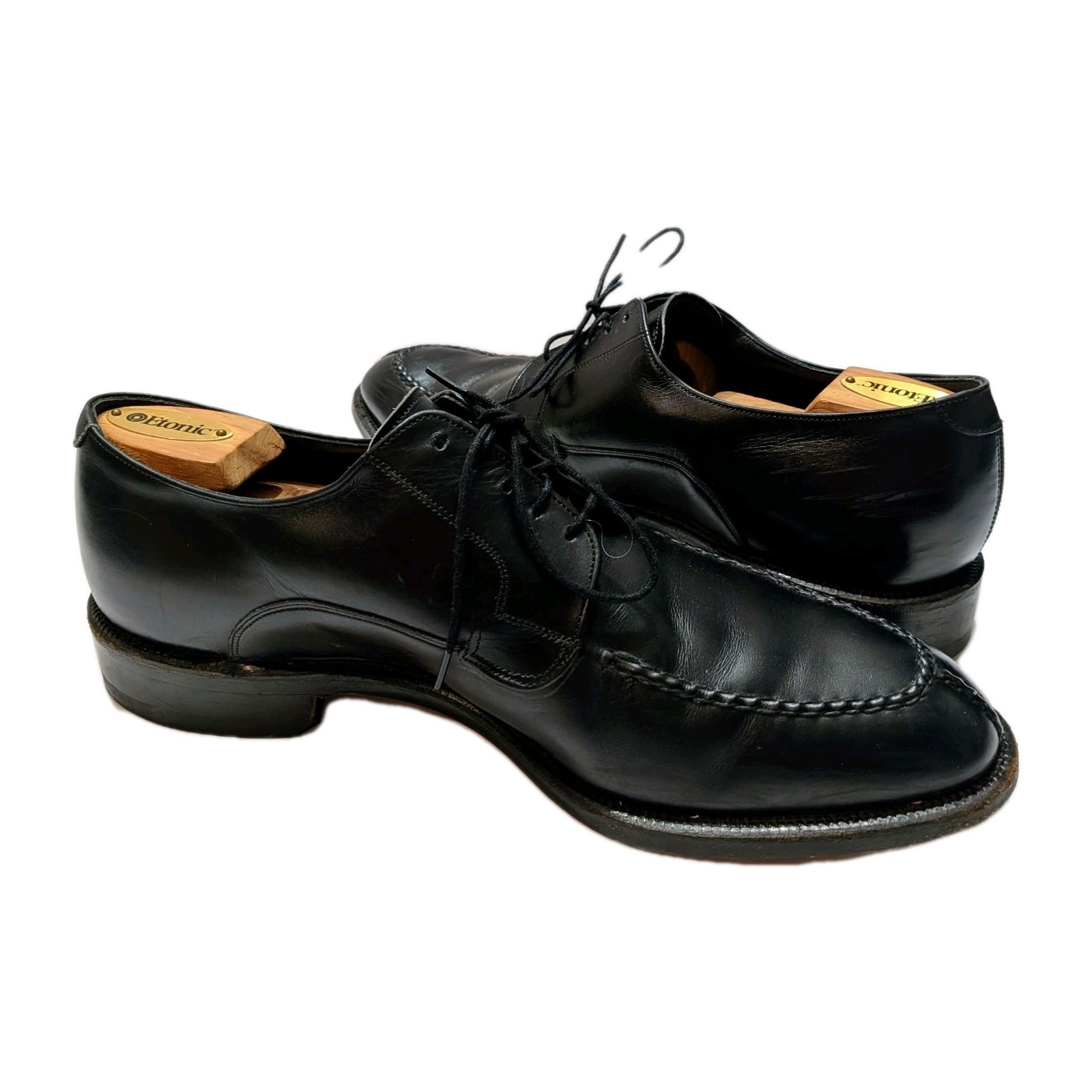 Johnston & Murphy Crown Aristocraft Mens Black Split Toe Oxfords 9 D/B
