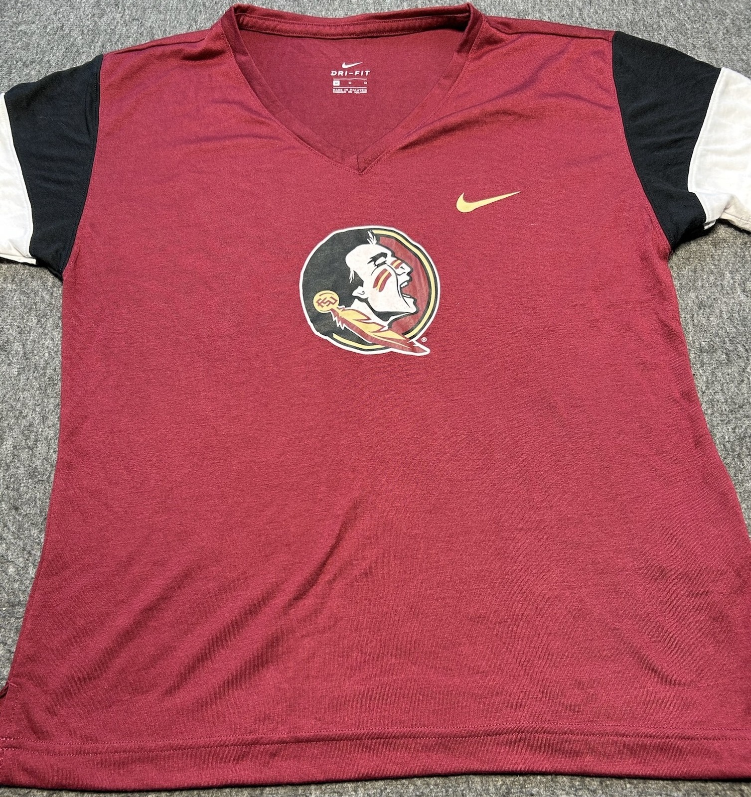 Florida State Seminoles Shirt Womens Medium Nike Dri-FIT NCAA Football Tee
