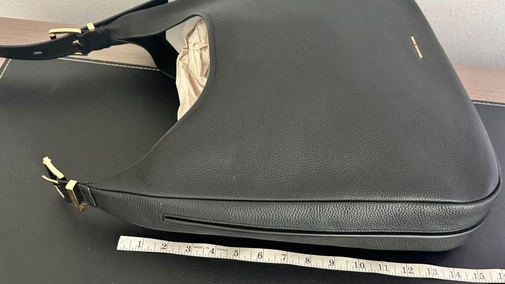 NEW – MICHAEL KORS Black Nolita Large Hobo Shoulder Bag Black
