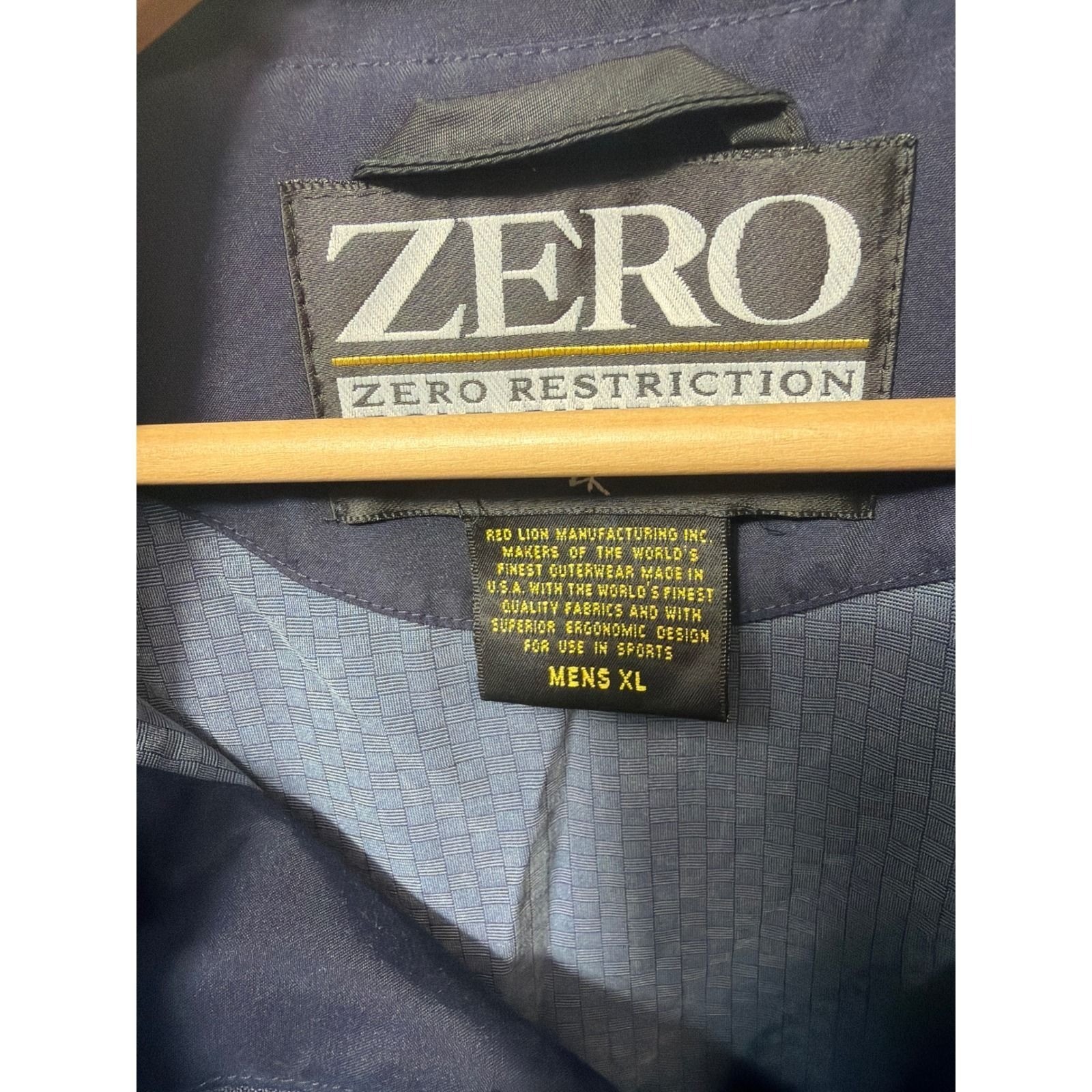 Zero Restriction Men XL Golf Pullover 1/4 Zip Windbreaker Blue Micro Grid Textur