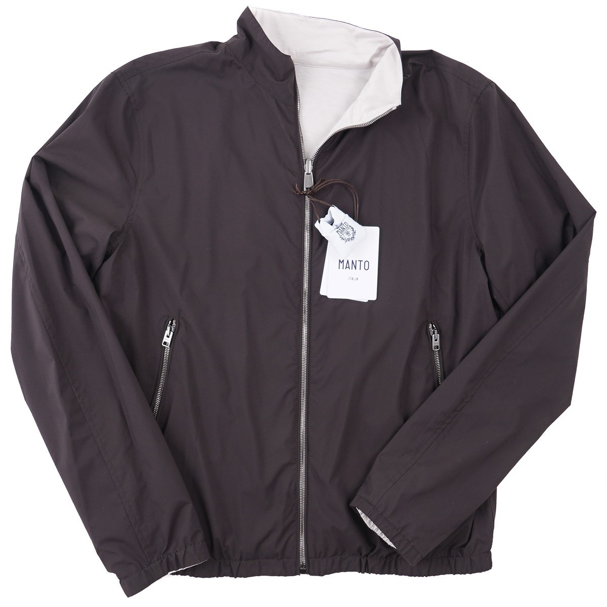Manto Lightweight Reversible Jersey Cashmere and Tech Fabric Jacket M (Eu 50)