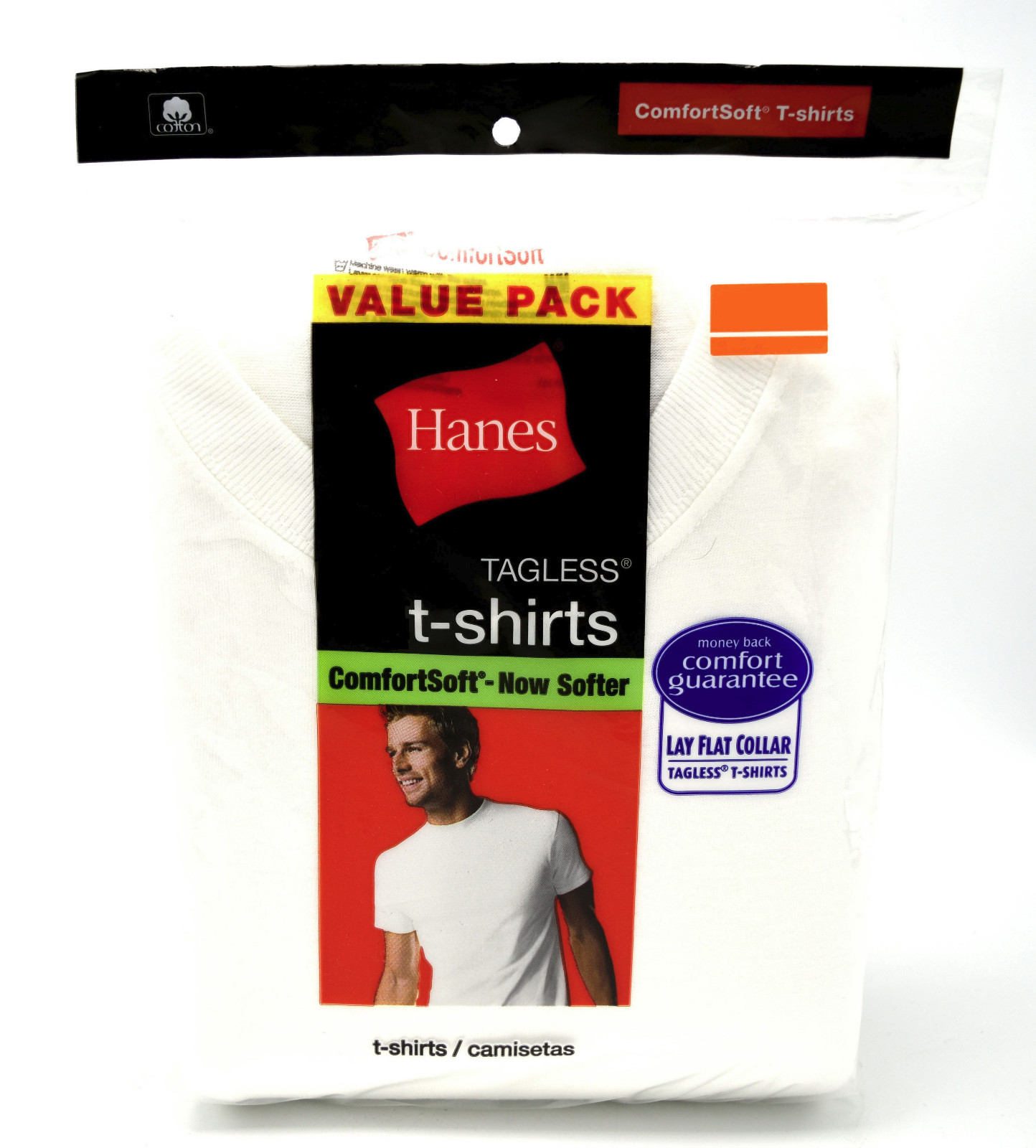 21 Hanes White M 38-40 Inch Crew Neck T-Shirts Tagless Comfortsoft M 95-100 CM