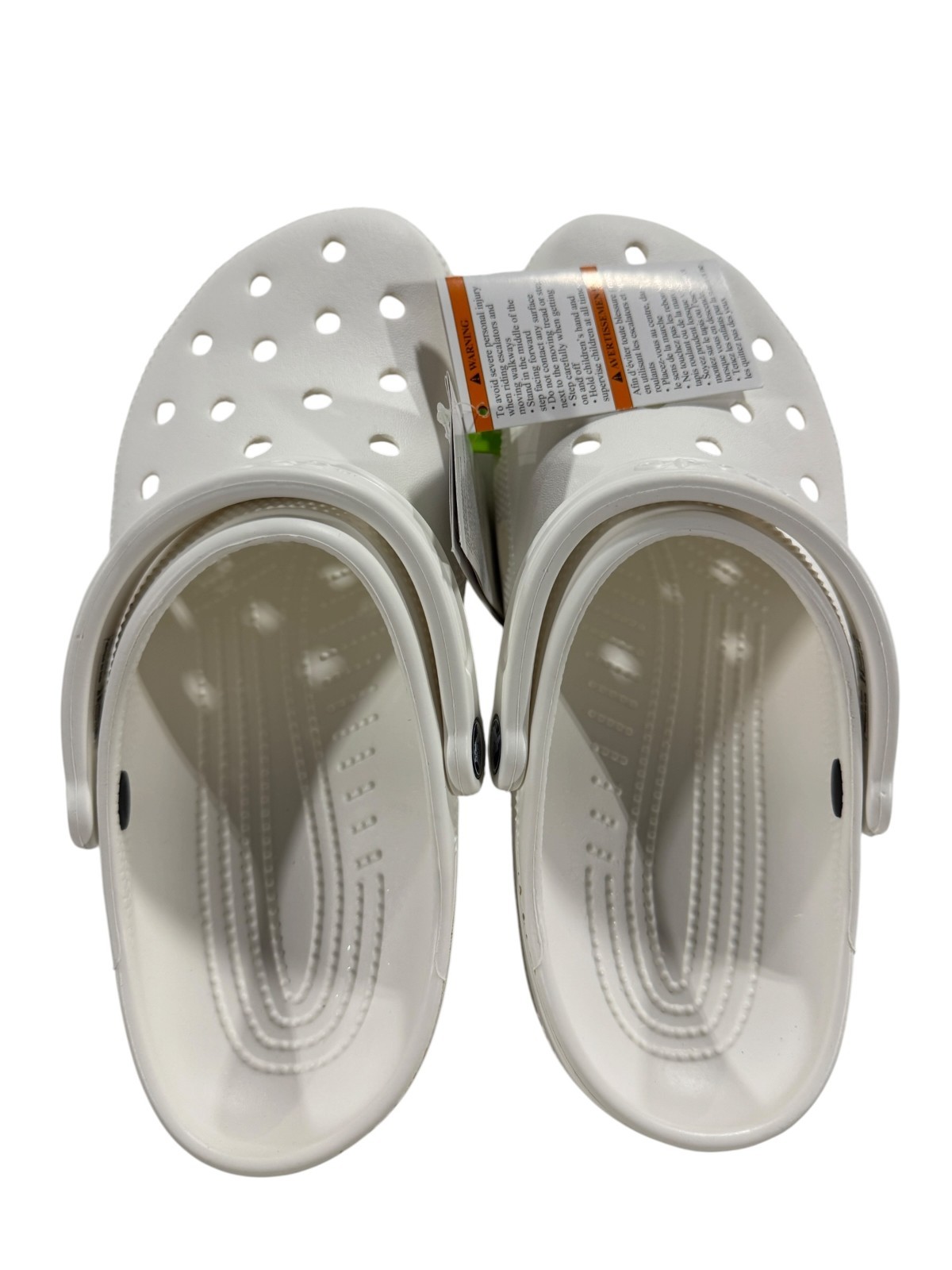 Crocs Classic Clog White 10001-100 Unisex Comfort Slip On Shoes