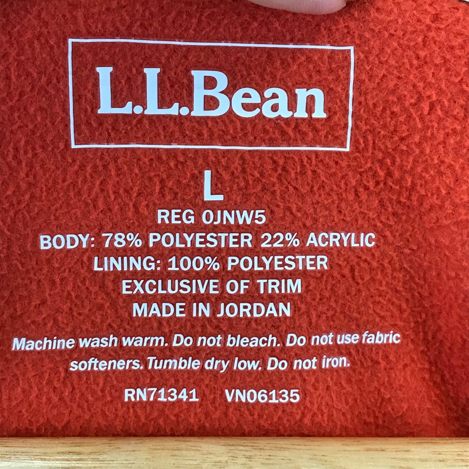LL Bean Sharpa Brown Fleece Full Zip Hooded Jacket Cozy Warm Size L