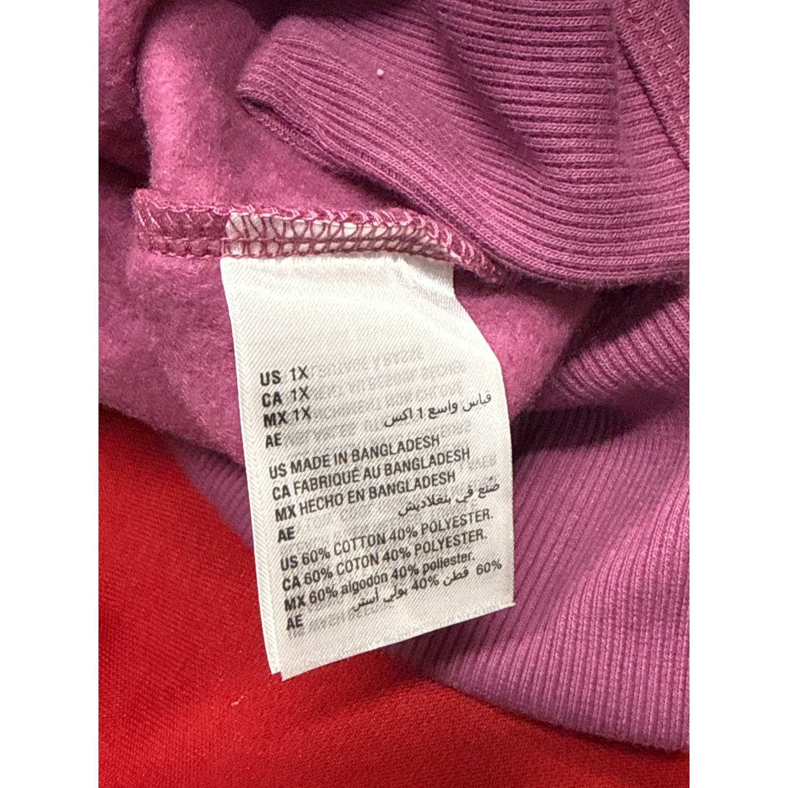 ID Ideology Plus Size Solid Crewneck Sweatshirt Violet Quartz 1X