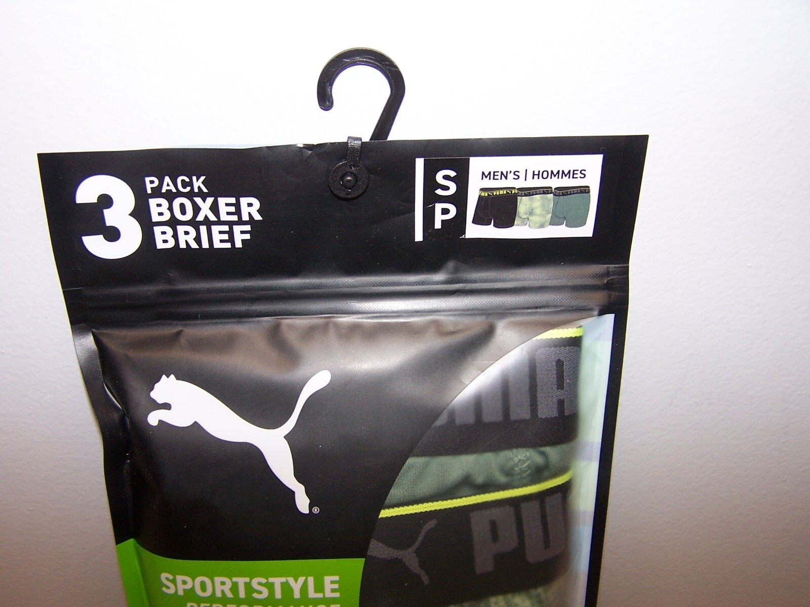 Size S/P 28-30 Men’s Puma Sport Style Performance Boxer Briefs 3 Pair