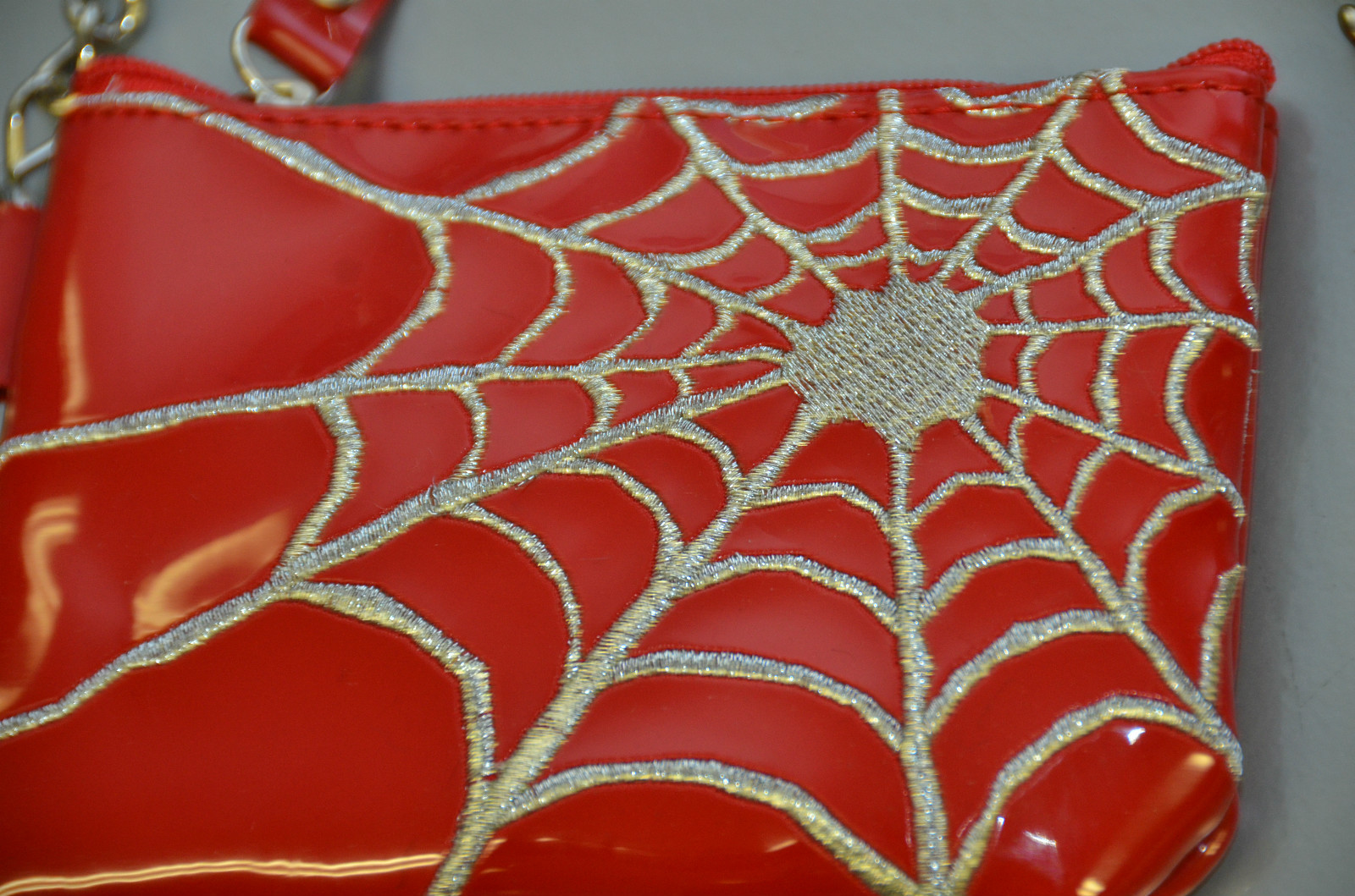 Spider Web Coin Purse With 8″ Chain Punk Gothic Rockabilly Bikers