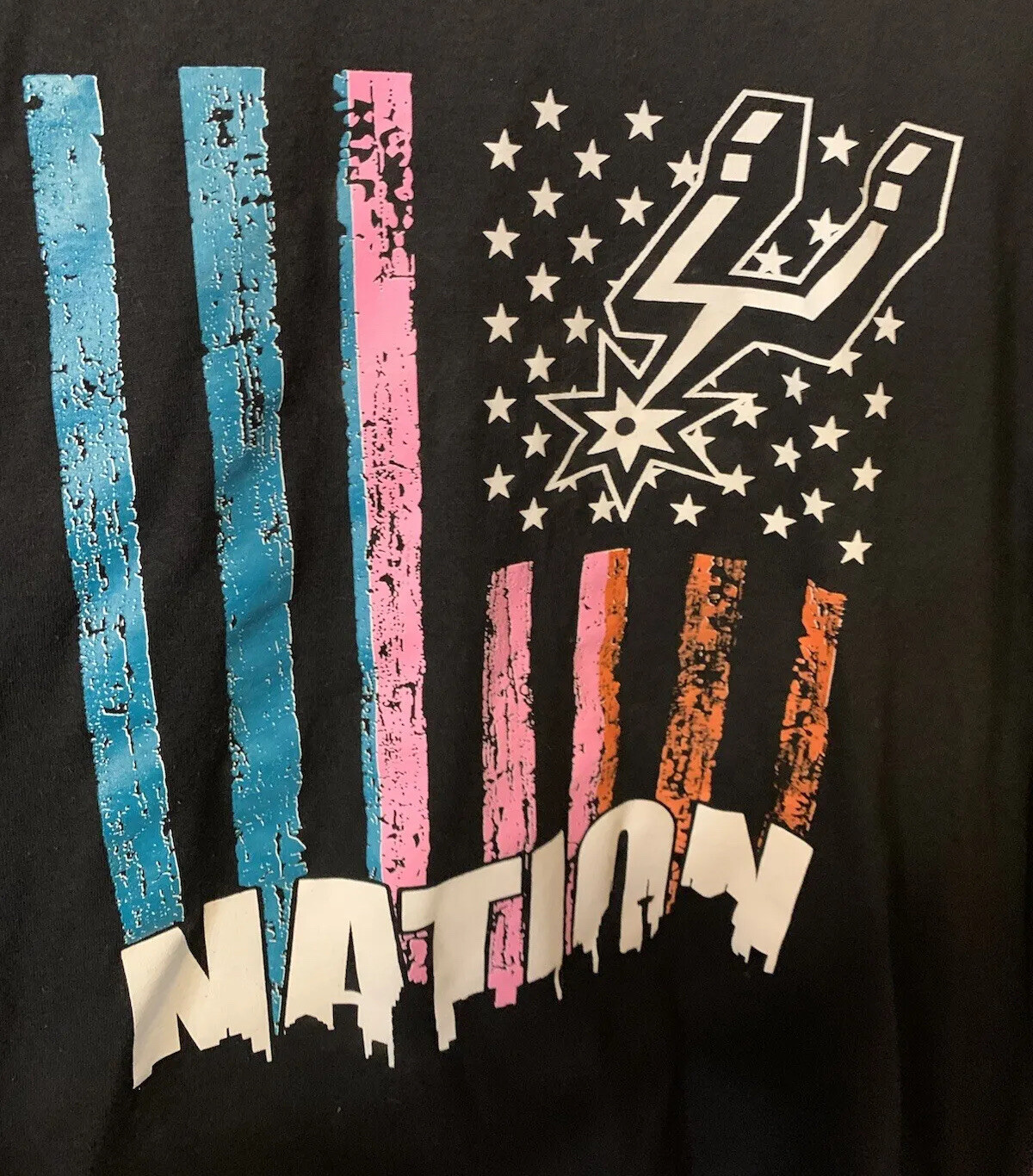 san antonio spurs Mens Sz XL Spurs Nation T Shirt