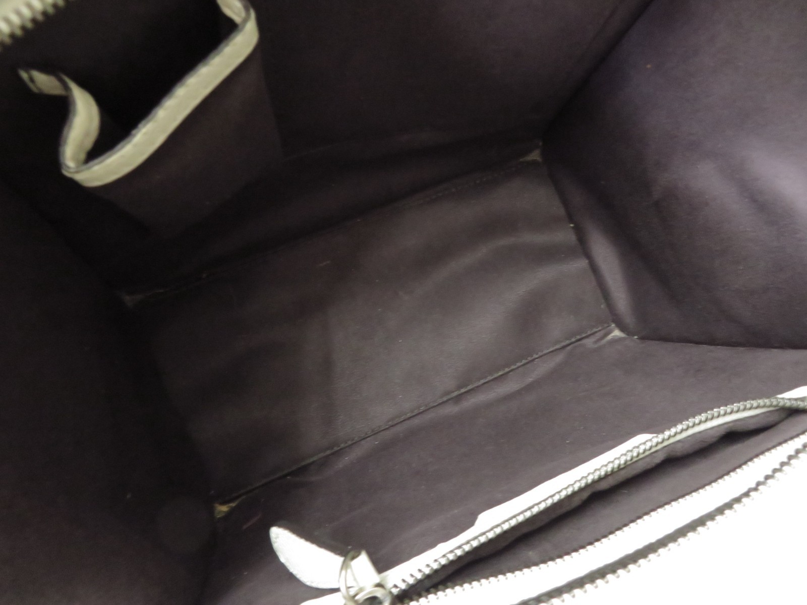 Authentic CELINE Luggage Micro Shopper Suede Leather Hand Bag I#52910