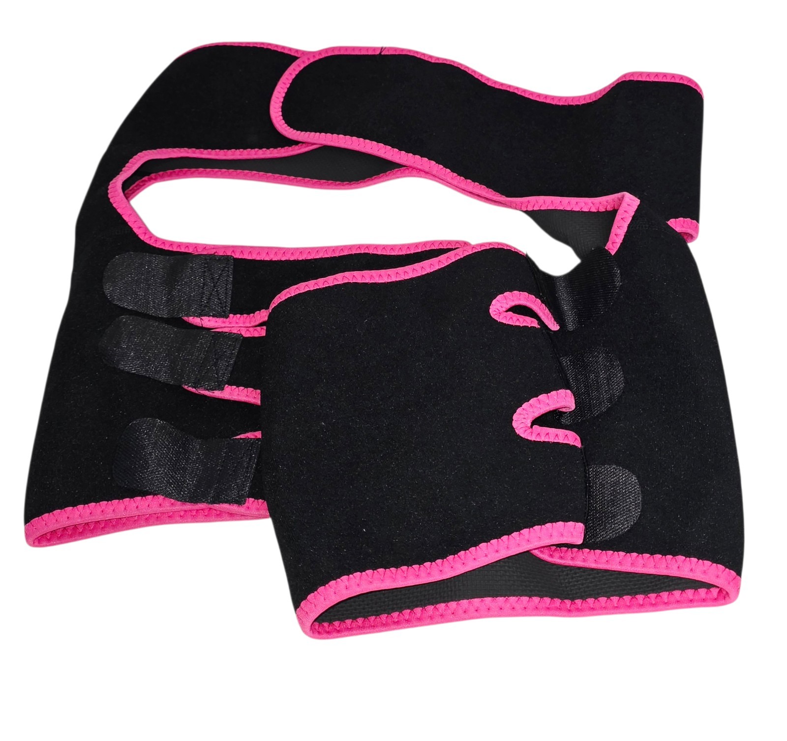 Waist and Thigh Trainer Butt Lifter Neoprene Hip Raise Thigh Black Pink Size XL