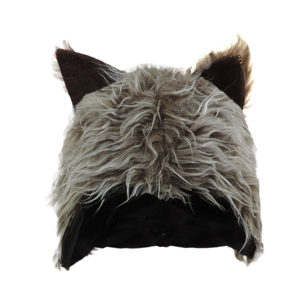 Winter Wolf Costume Brown Faux Fur Hat One Size Fits Most