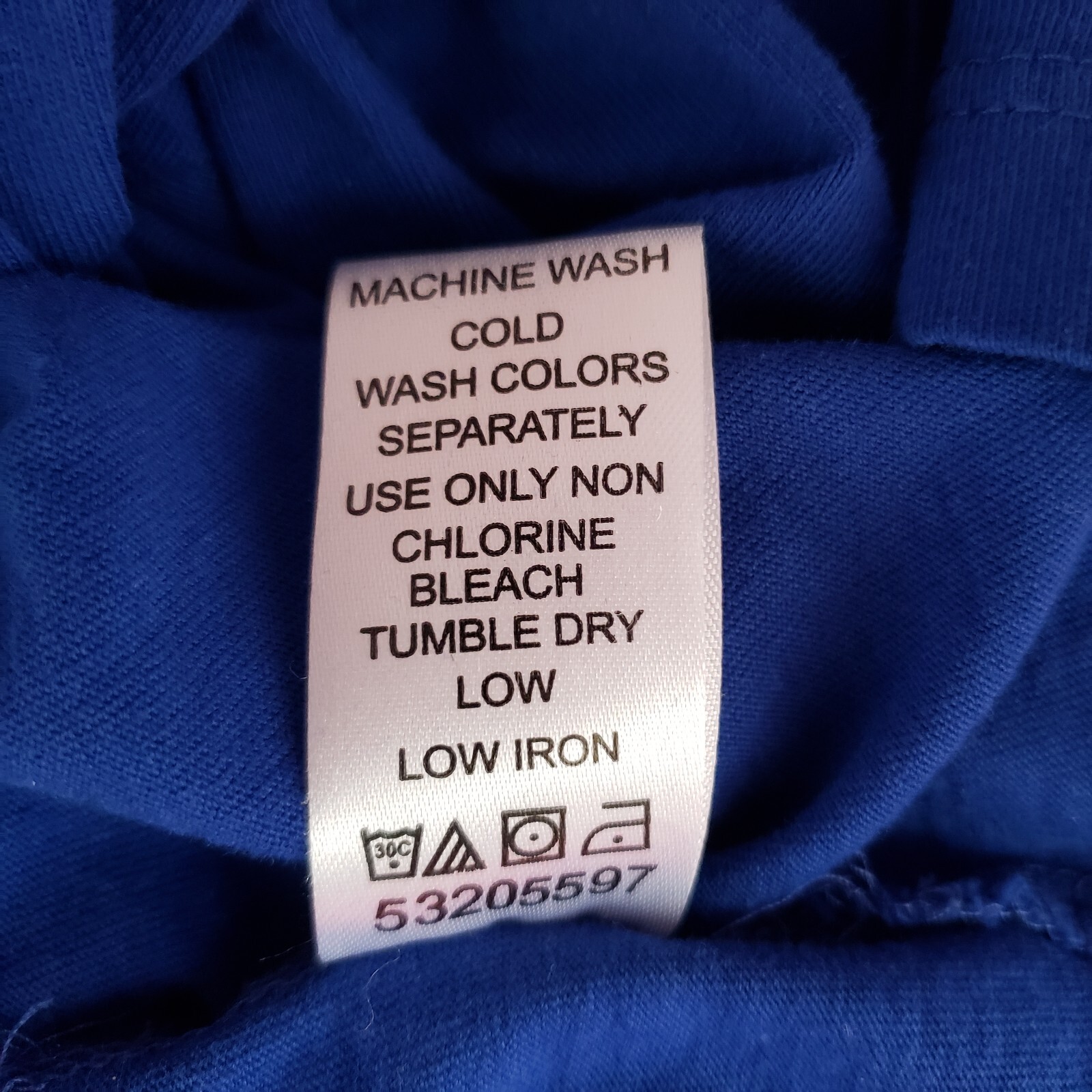 Roamans Pullover Tee Shirt Plus Size 5X 38/40 Top Blue 100% Cotton Tunic Blouse
