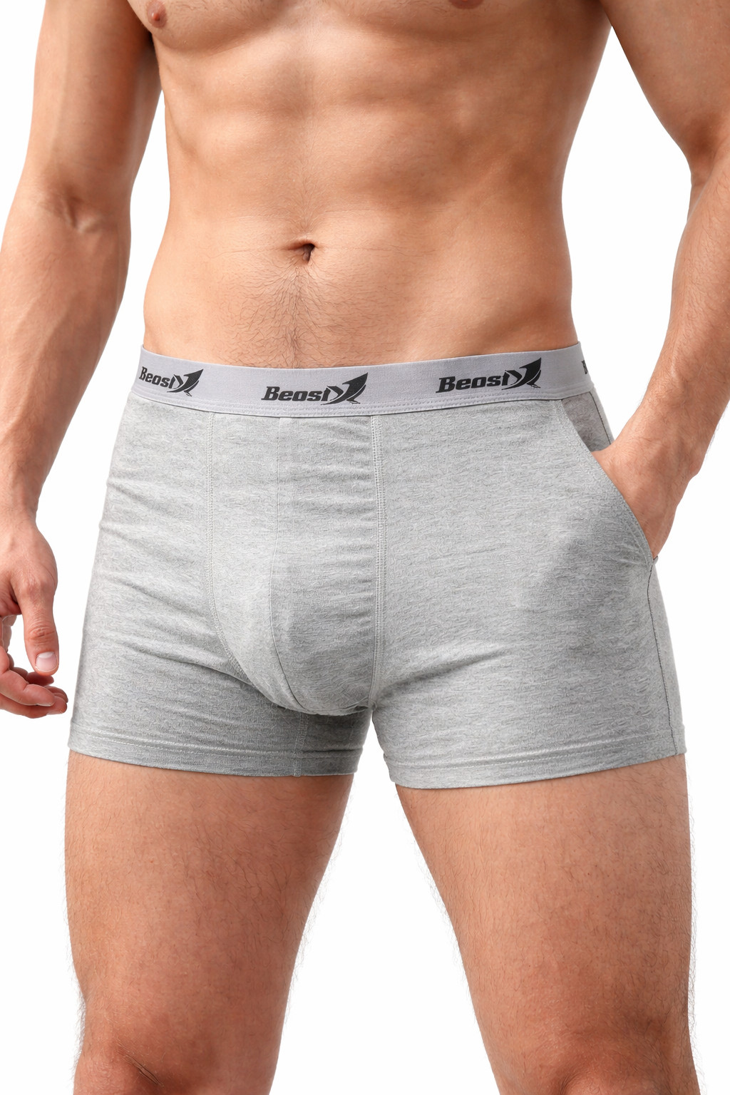 3pcs Men’s Boxer Briefs Cool & Breathable Cotton Moisture-wicking Underwear