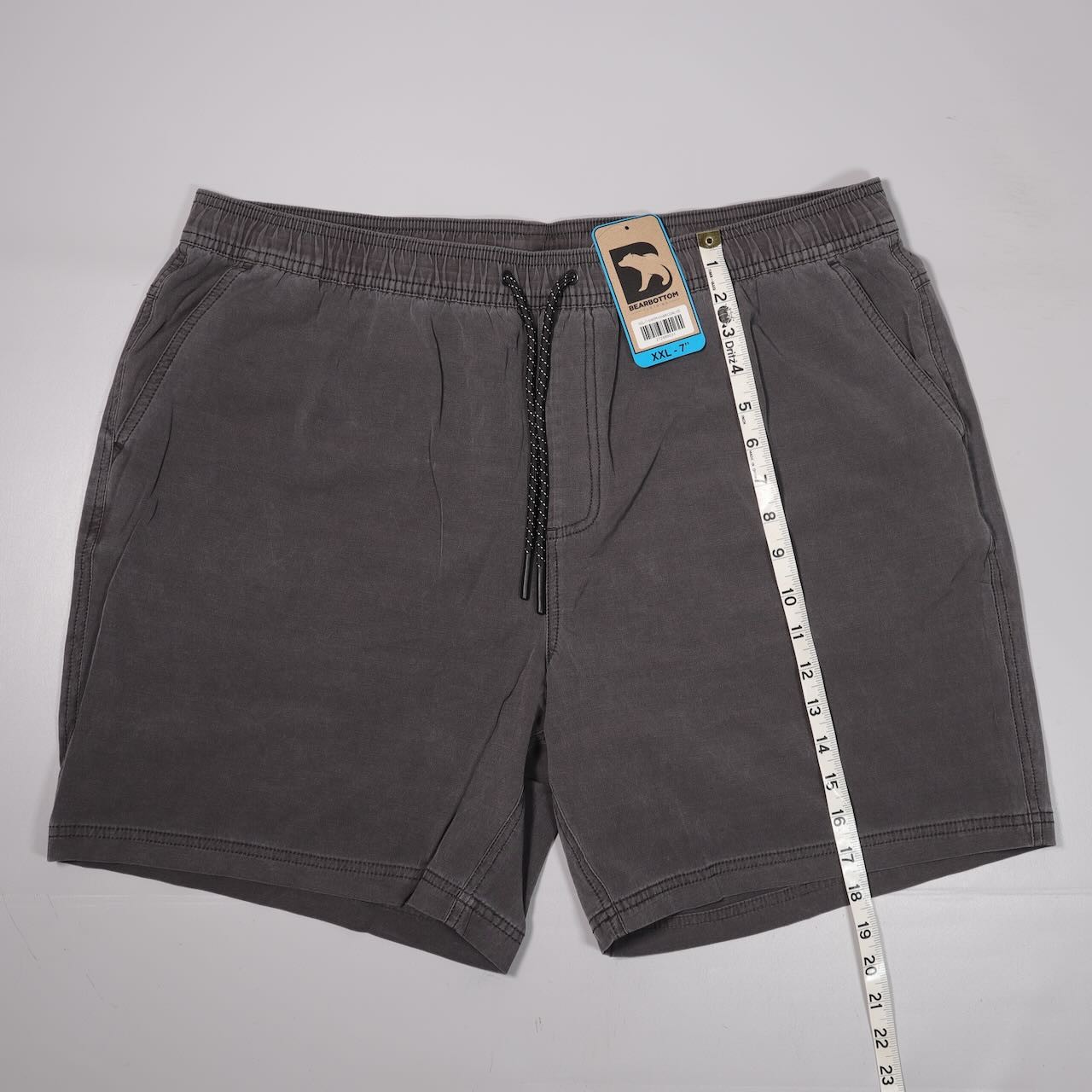 NWT Bearbottom Volley Hybrid Shorts Gray Cotton Blend Mens XXL x 7″