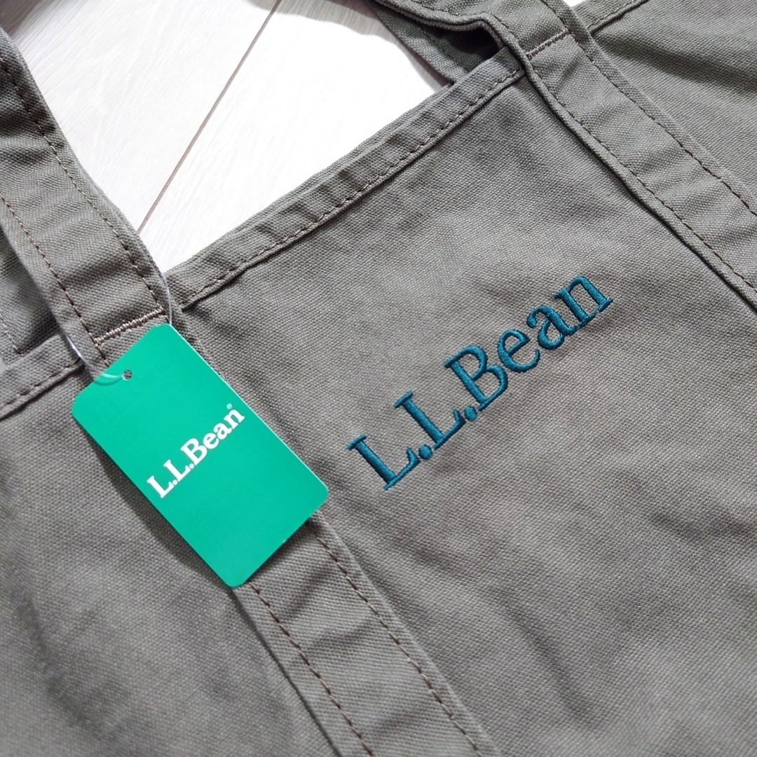 L.L.Bean Limited Edition Grocery Tote Dusty Olive Washed Boat Bag Used