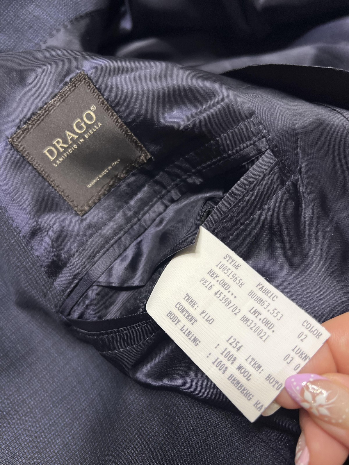 Brooks Brothers 1818 Fitzgerald Blazer Mens 44R Navy Plaid Drago Wool Made Italy