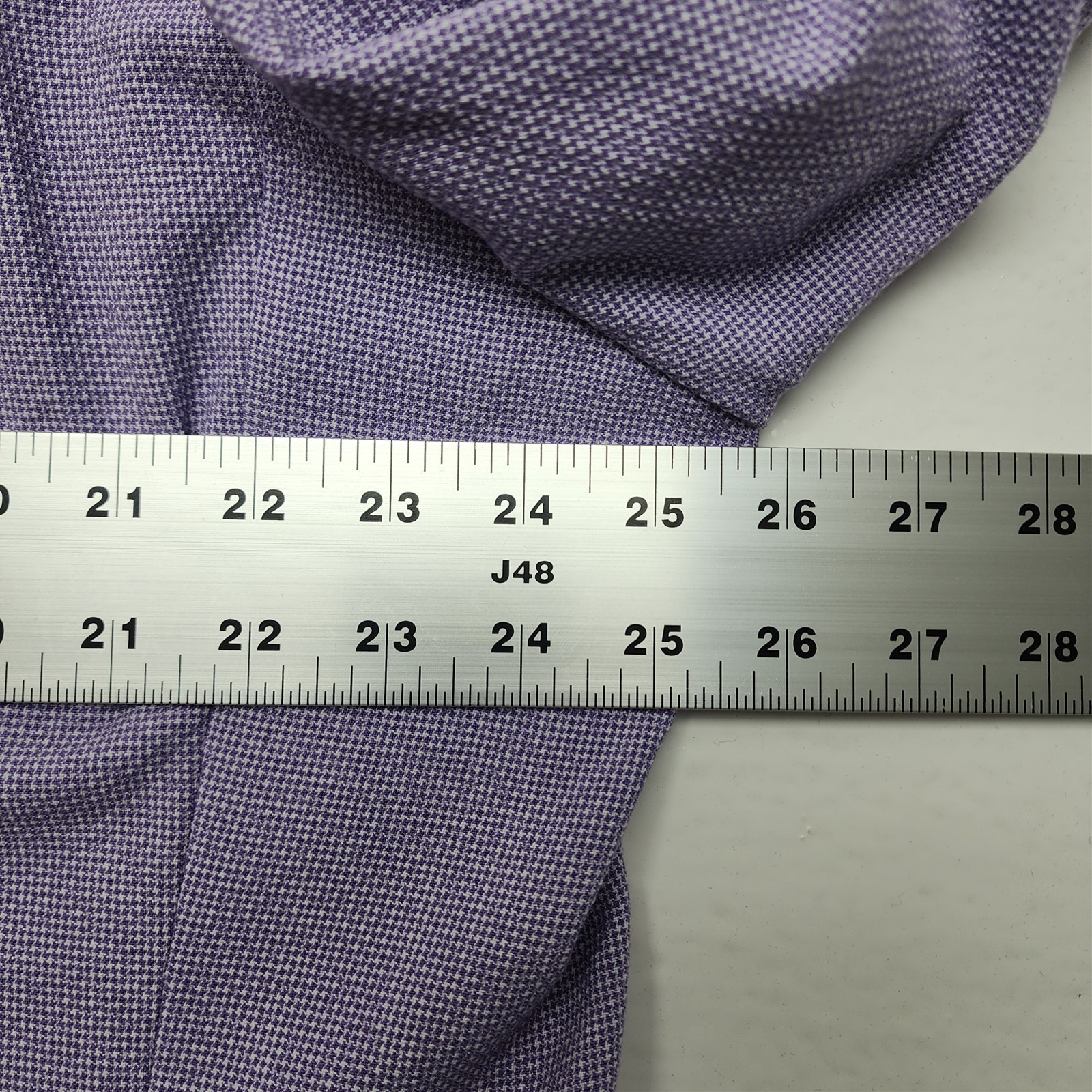 Stafford 52R Purple Micro Houndstooth Unstructured Soft Shoulder Blazer Jacket