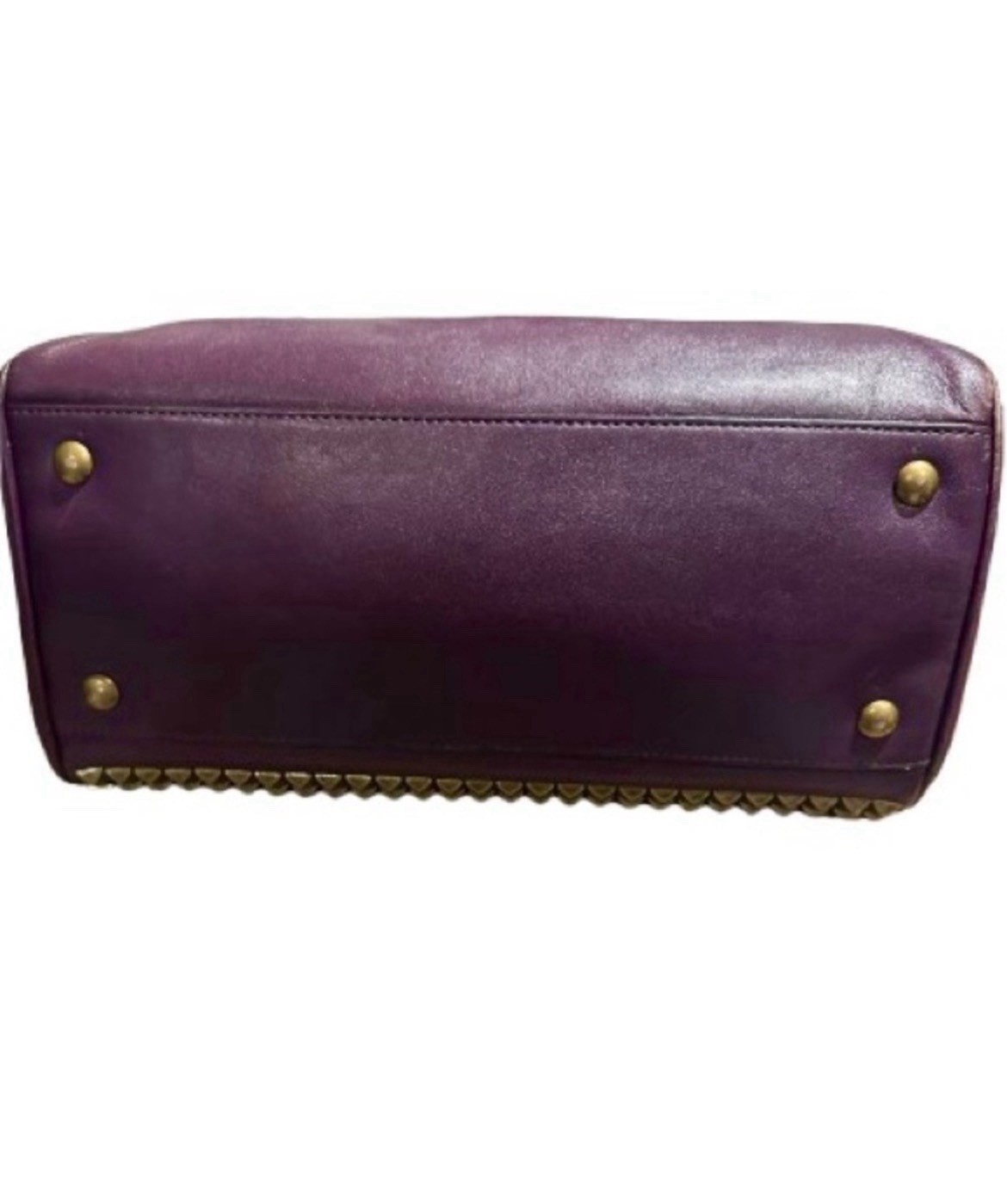 Coach Legacy Studded Satchel/ Haley Bag with Tassel and Original Dust Bag