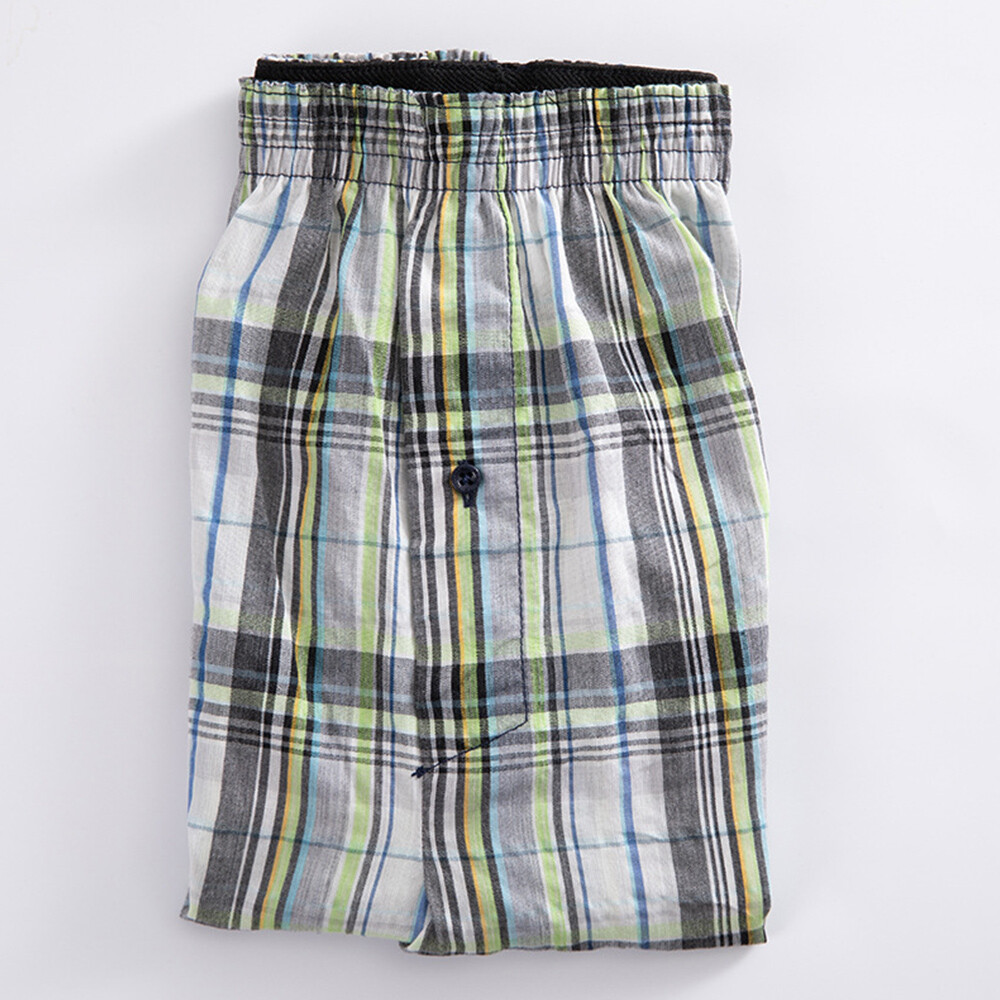Random Color Woven Shorts Mens Cotton Underwear Oversized Short Pants Elastic