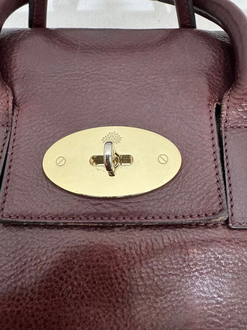 Mulberry Bayswater Cara Delevingne Lion Heart Bordeaux 3 Way Backpack Auth