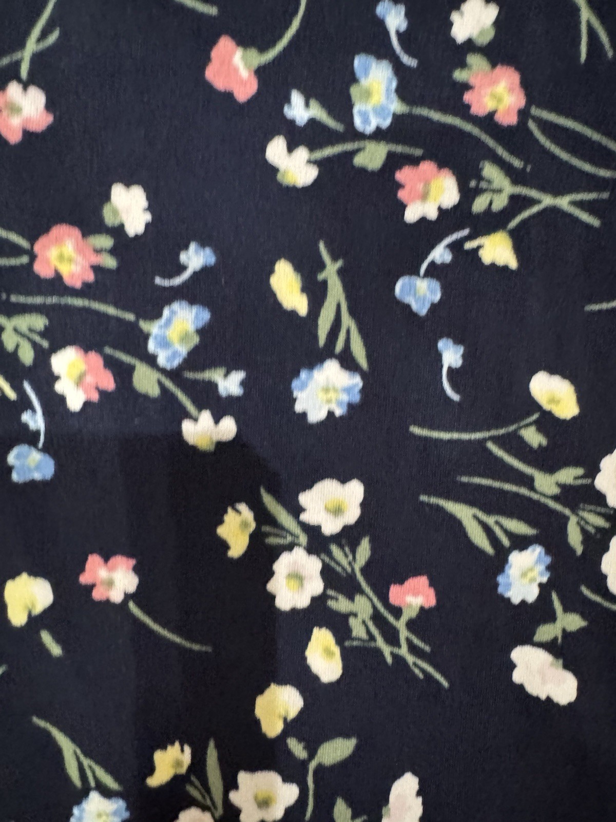 41 Hawthorn navy blue floral halter tank top with a smocked neckline NWT 1X