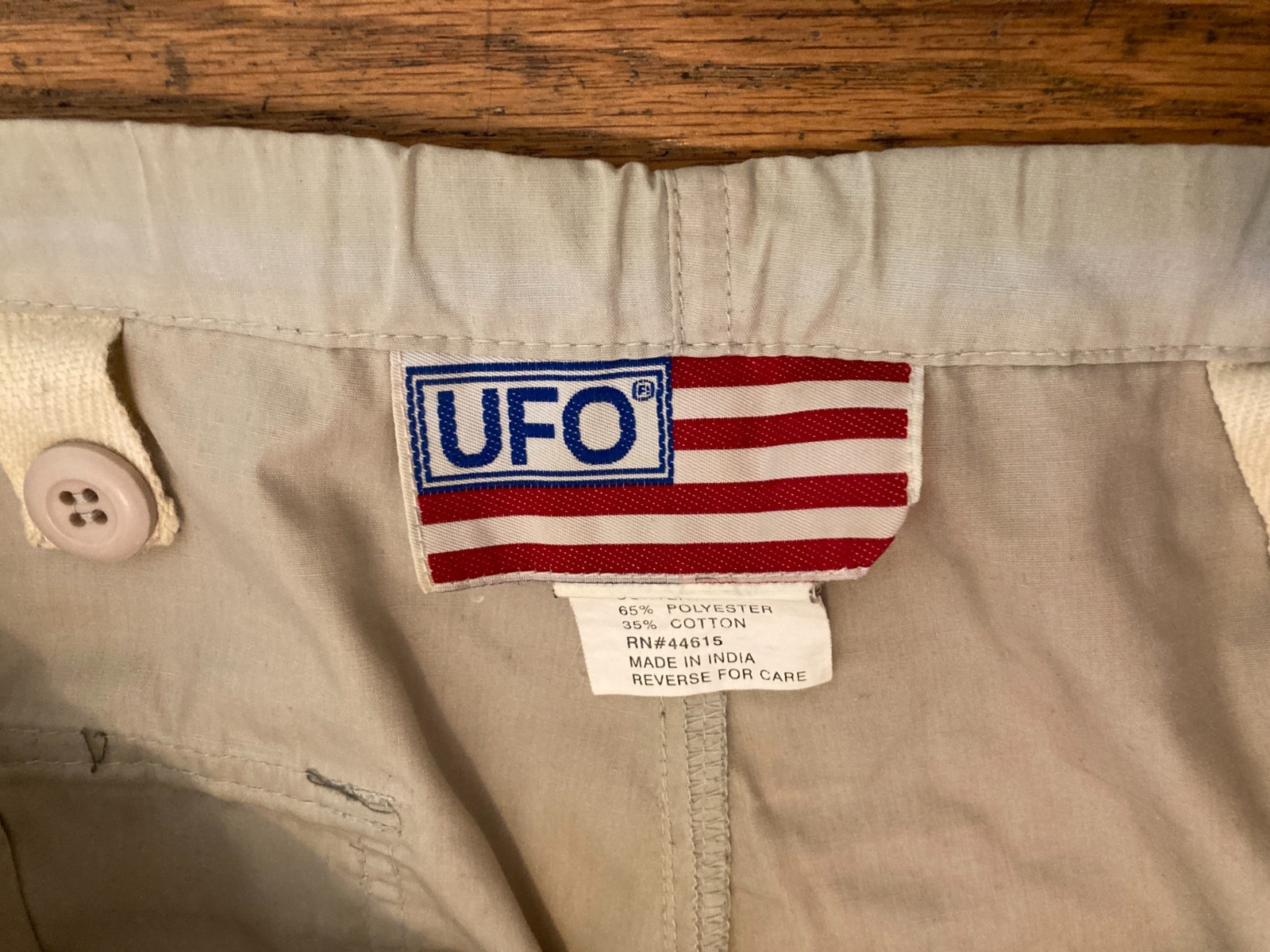 UFO Parachute Pants Light Blue Drawstring M Vintage 90s Cargo Y2K Rave Hip Hop