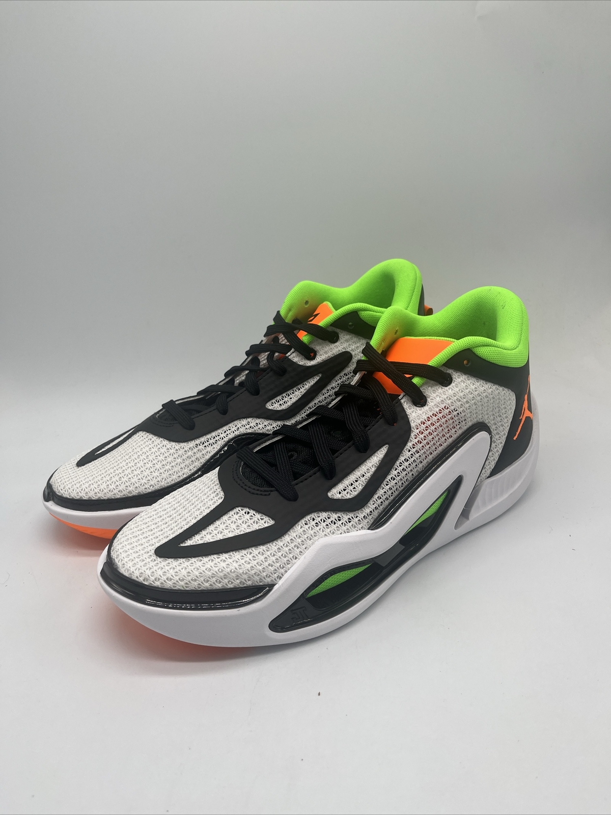 Jordan Tatum 1 White/Orange/Black Shoes DZ3324-108 Men’s Size 11.5