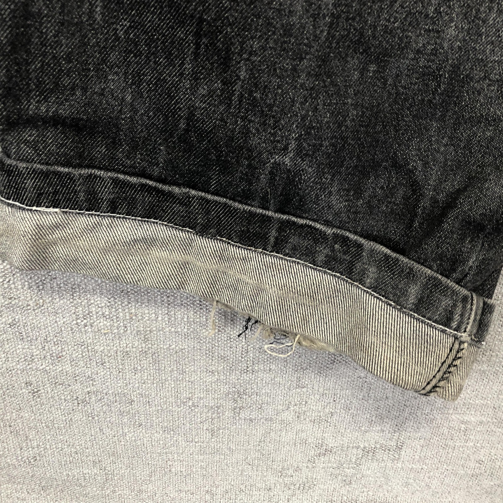 Competition Jeans Mens 36 Gray Relaxed Straight Denim Charcoal Wash Workwear