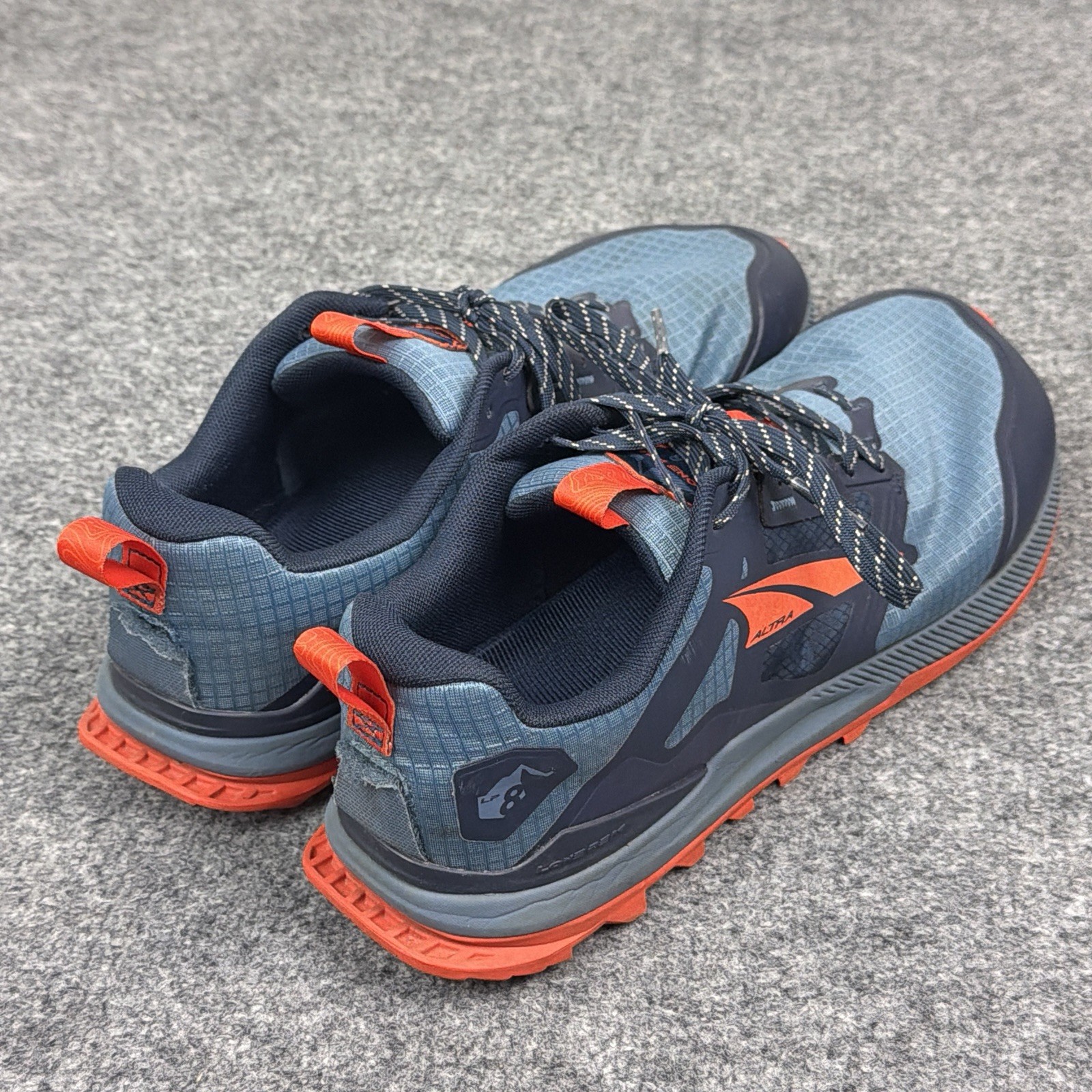 Altra Lone Peak Trail Running Shoes Mens 11.5 Blue Orange Zero Drop Hiking