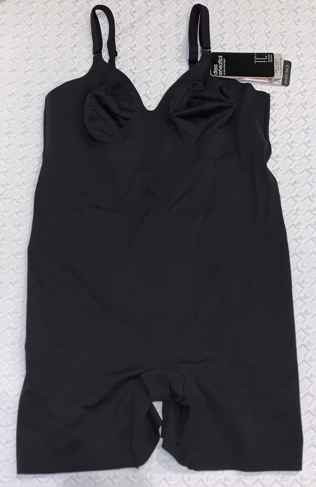 TC FINE INTIMATES Dress Rehearsal Barest Back All In One Bike Body Suit Womens L