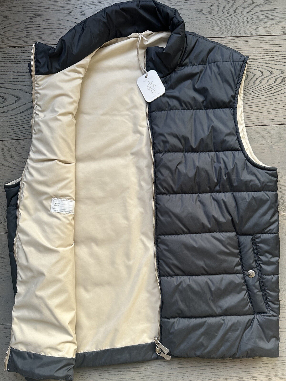 Eleventy Men’s Gilet Blue Jacket IT 56 (24in Pit to Pit) Fits like XL