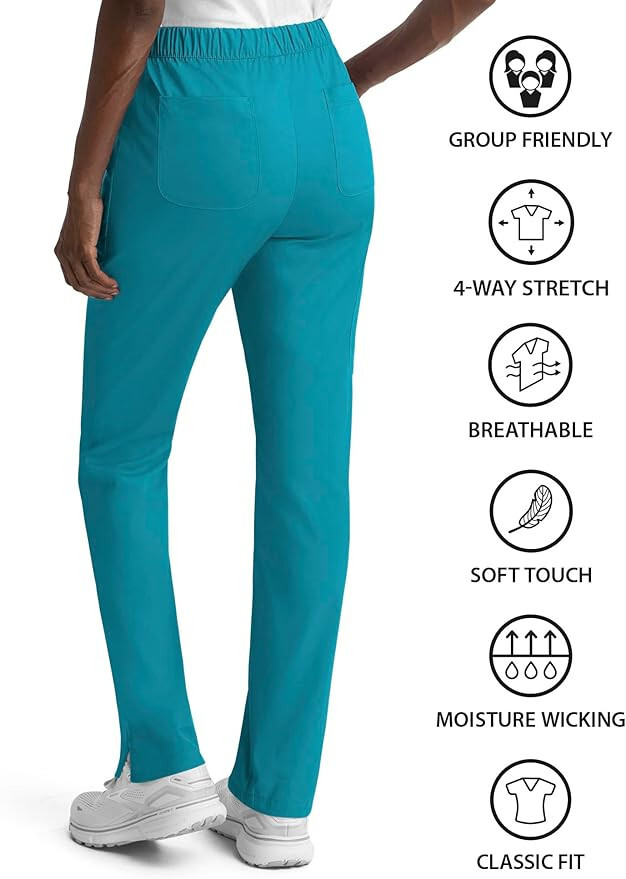 Maevn Women’s Scrub Pants 6501 Regular Matrix Full Elastic Waistband XXS to 3XL