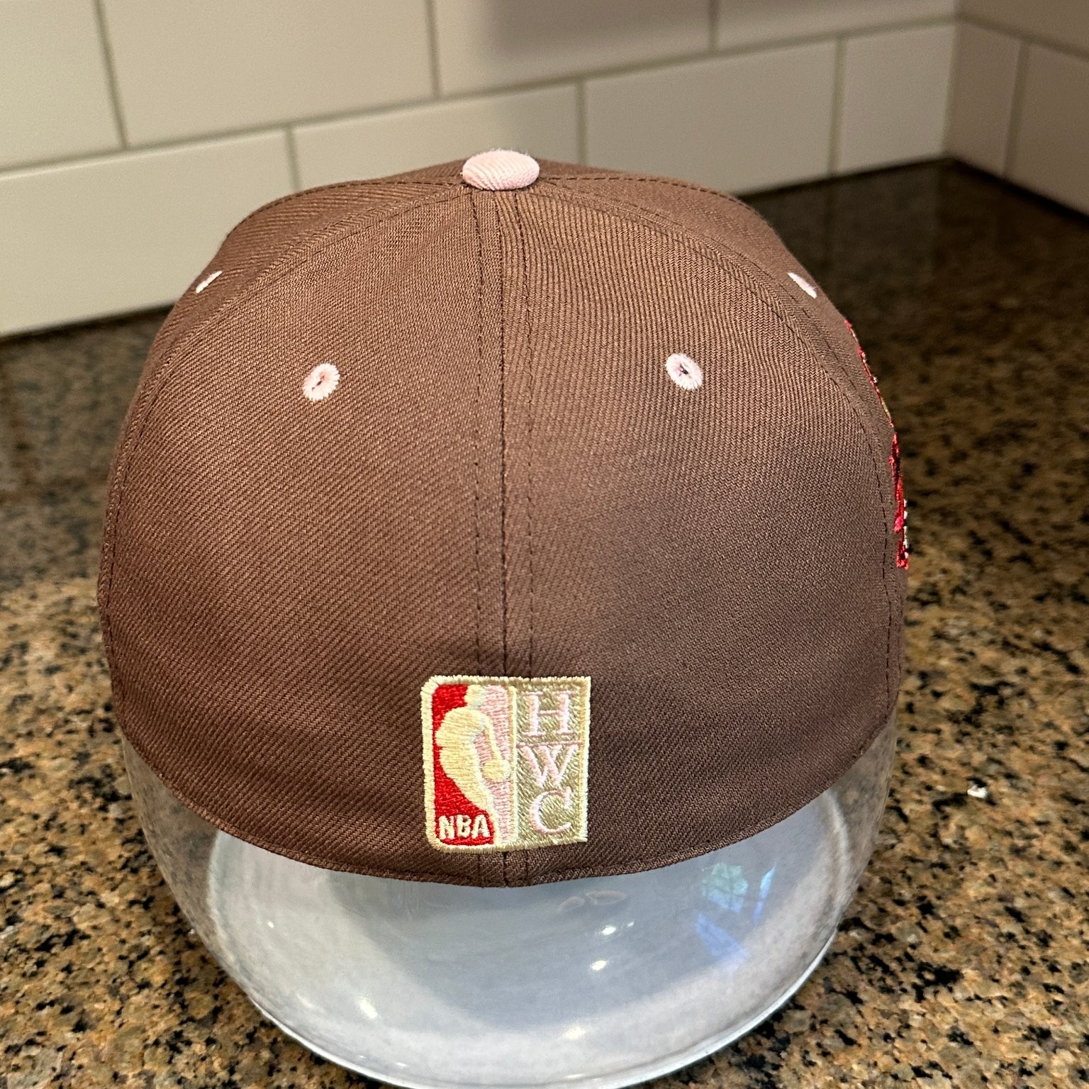 San Antonio Spurs Mitchell & Ness Fitted Hat 7 1/8 Brown Sugar Bacon NBA New