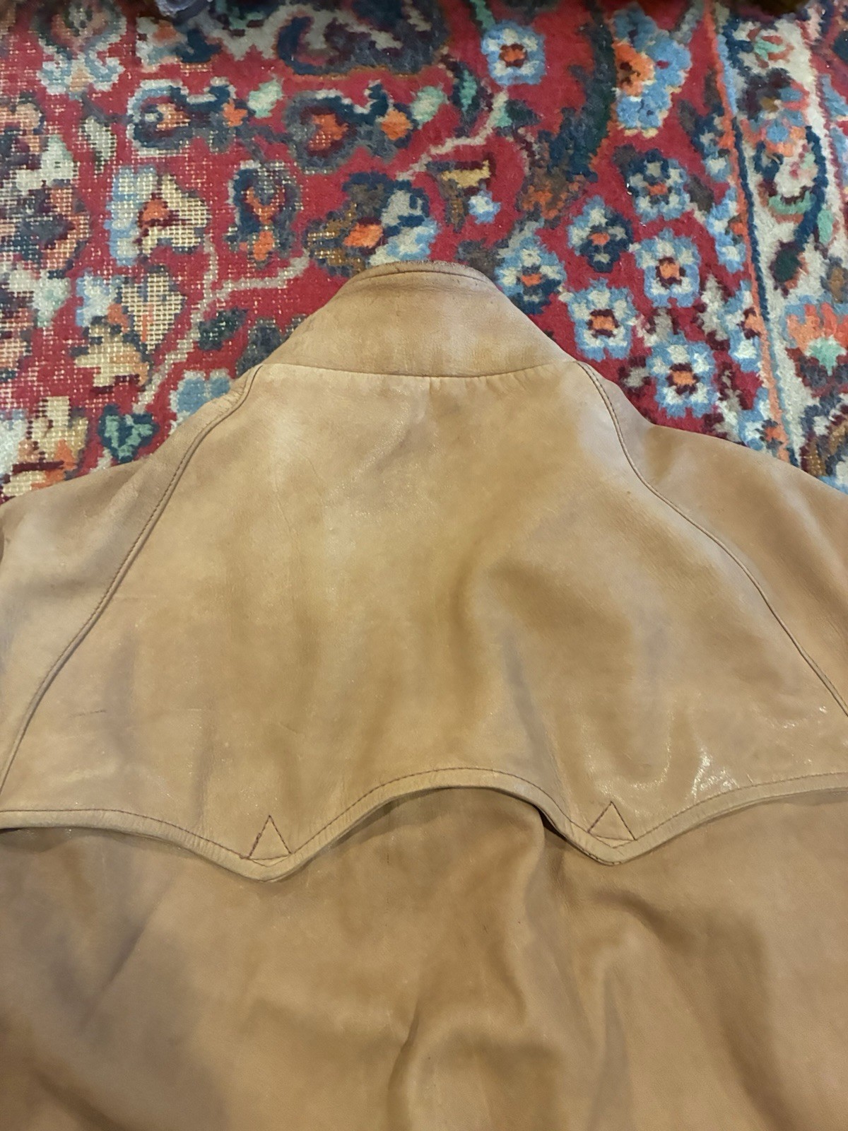 Vintage Polo Ralph Lauren Suede Western Jacket Zip Up Bomber Style Large Mens