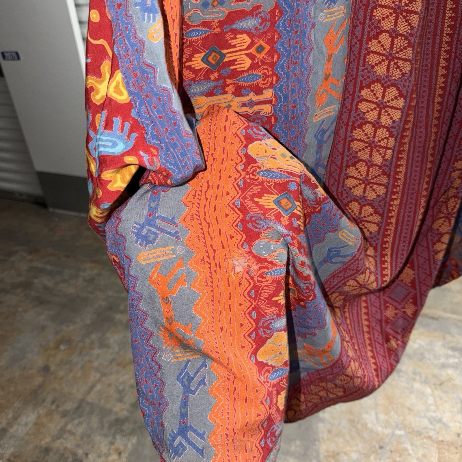 Vintage Billabong Only A Surfer Knows The Feeling Tribal Patchwork Print Shirt