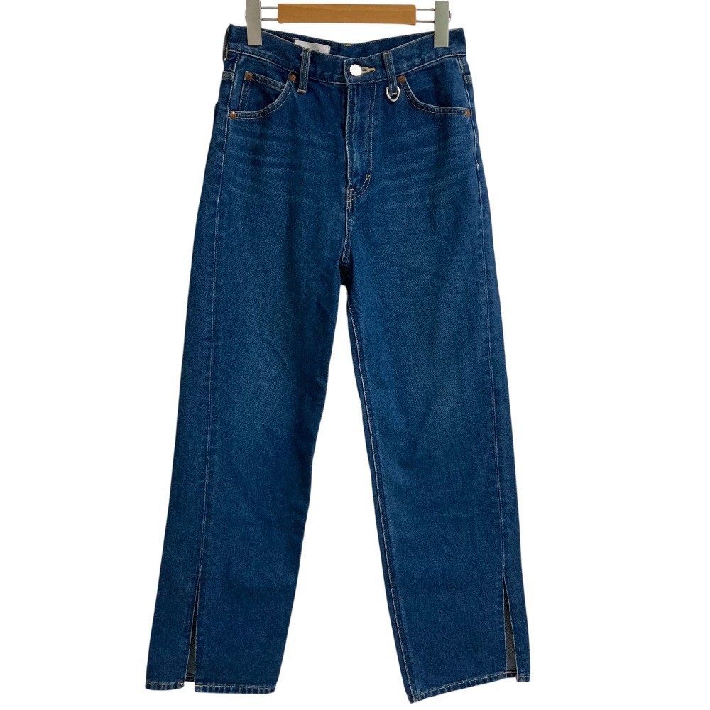 24SS MIESROHE LEE Slit Denim Pants Jeans Size 0 Indigo Blue Women USED