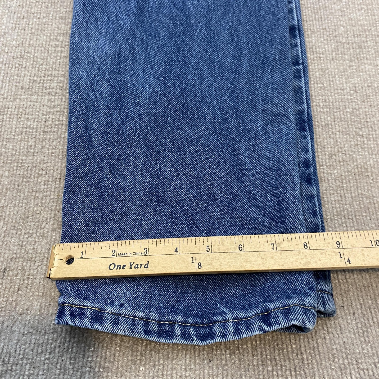 Wrangler Authentics Jeans Mens 32×32 Blue Medium Wash Relaxed Straight Denim