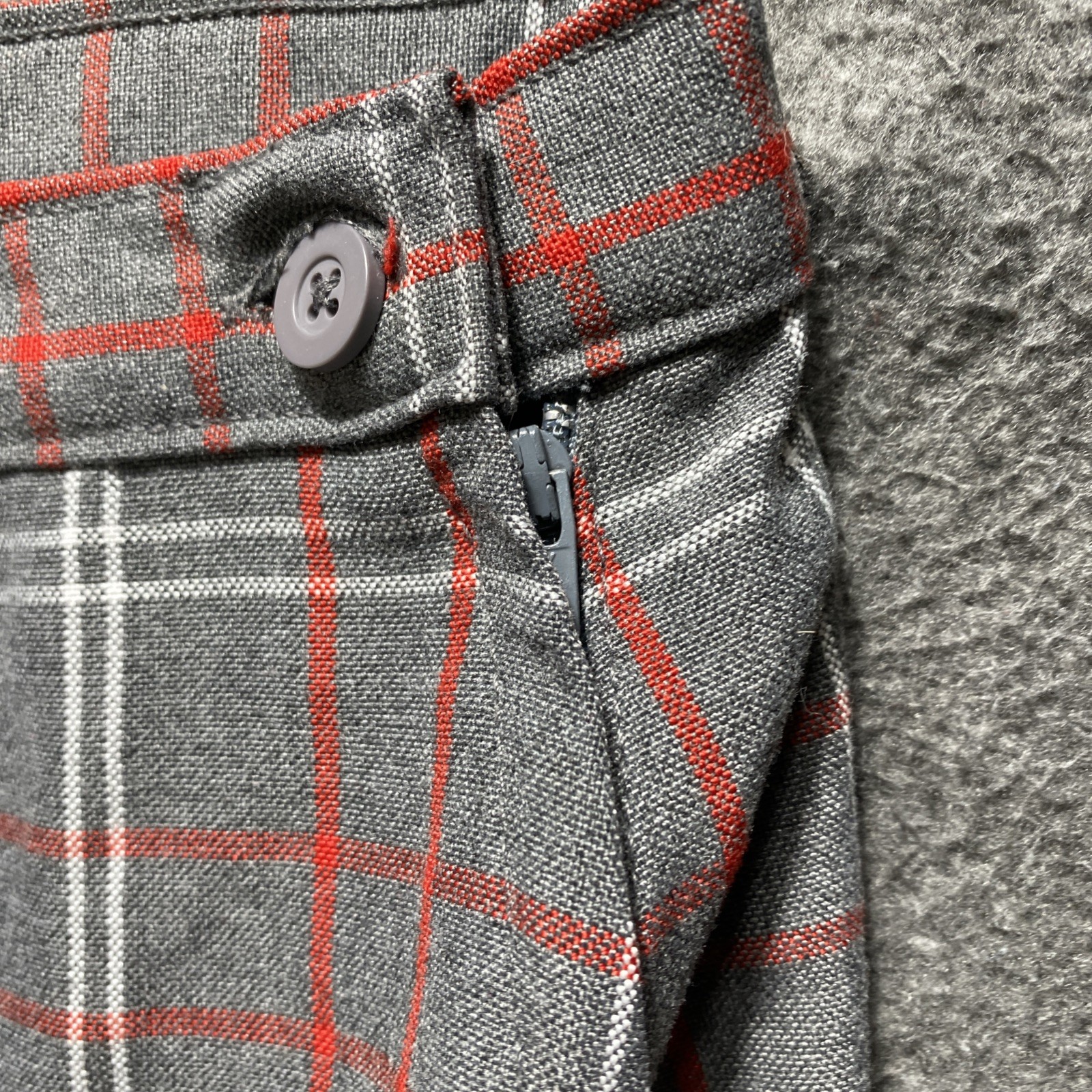 Becky Thatcher Elderwear Plaid School Long Skirt Size 14.5 Shorts Attached Gray