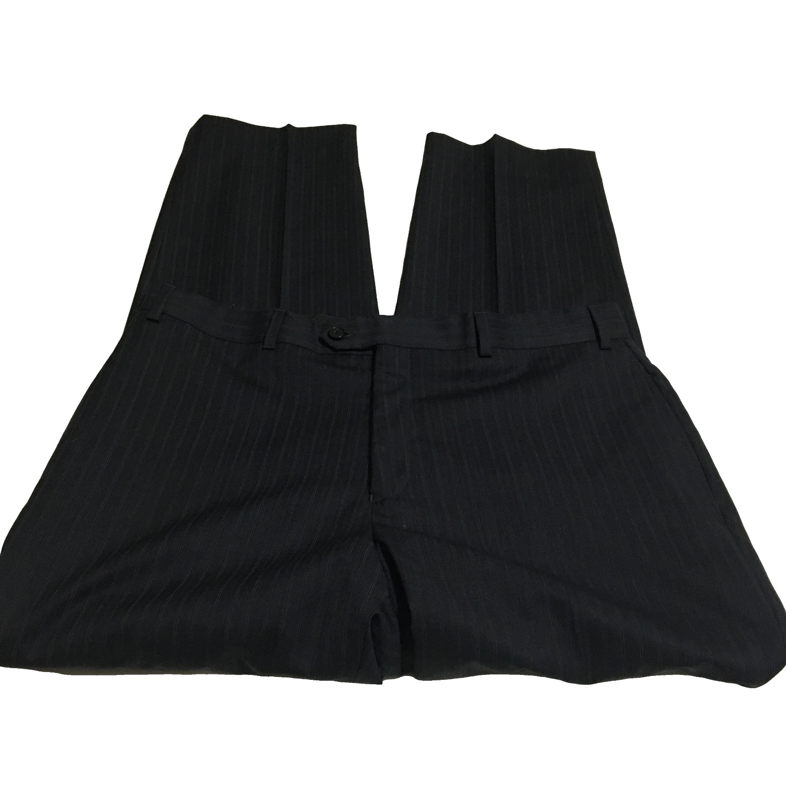 Lauren Ralph Lauren Wool 2pcs Suit Mens 44R Two Button Jacket Pants 36×29 Black