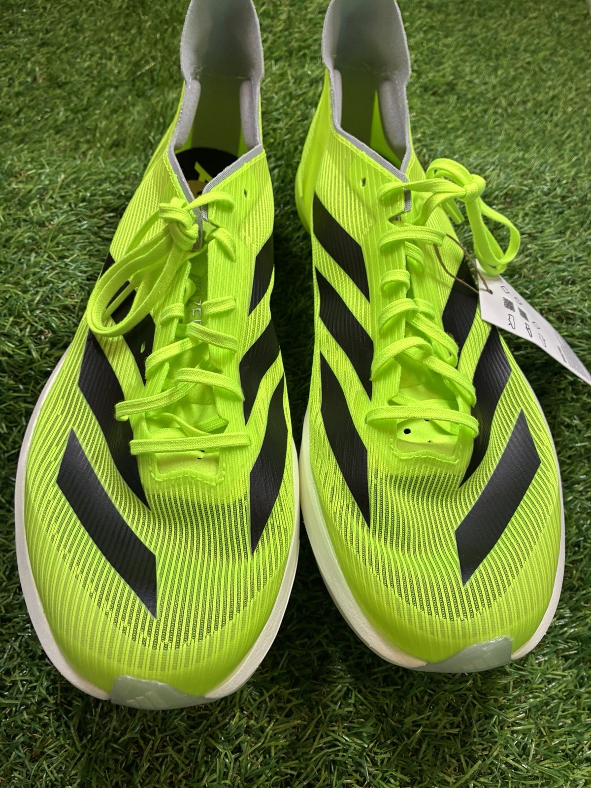 adidas Adizero Ambition Track Spikes Volt Black Men’s 12 New Tags Tool