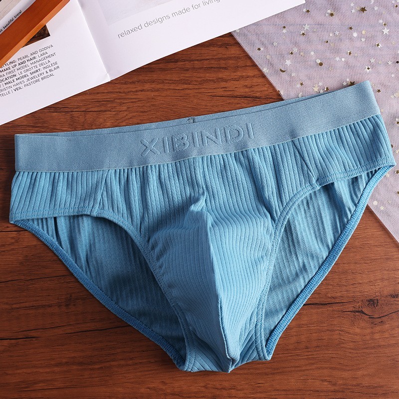 Men Sexy Cotton Knickers Briefs Underwear Large Pouch Bikini Panties Underpants