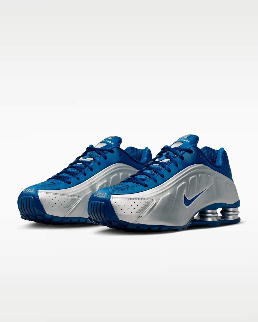 Nike Shox R4 Shoes Court Blue Metallic Silver IQ9391-476 Men’s Sizes NEW