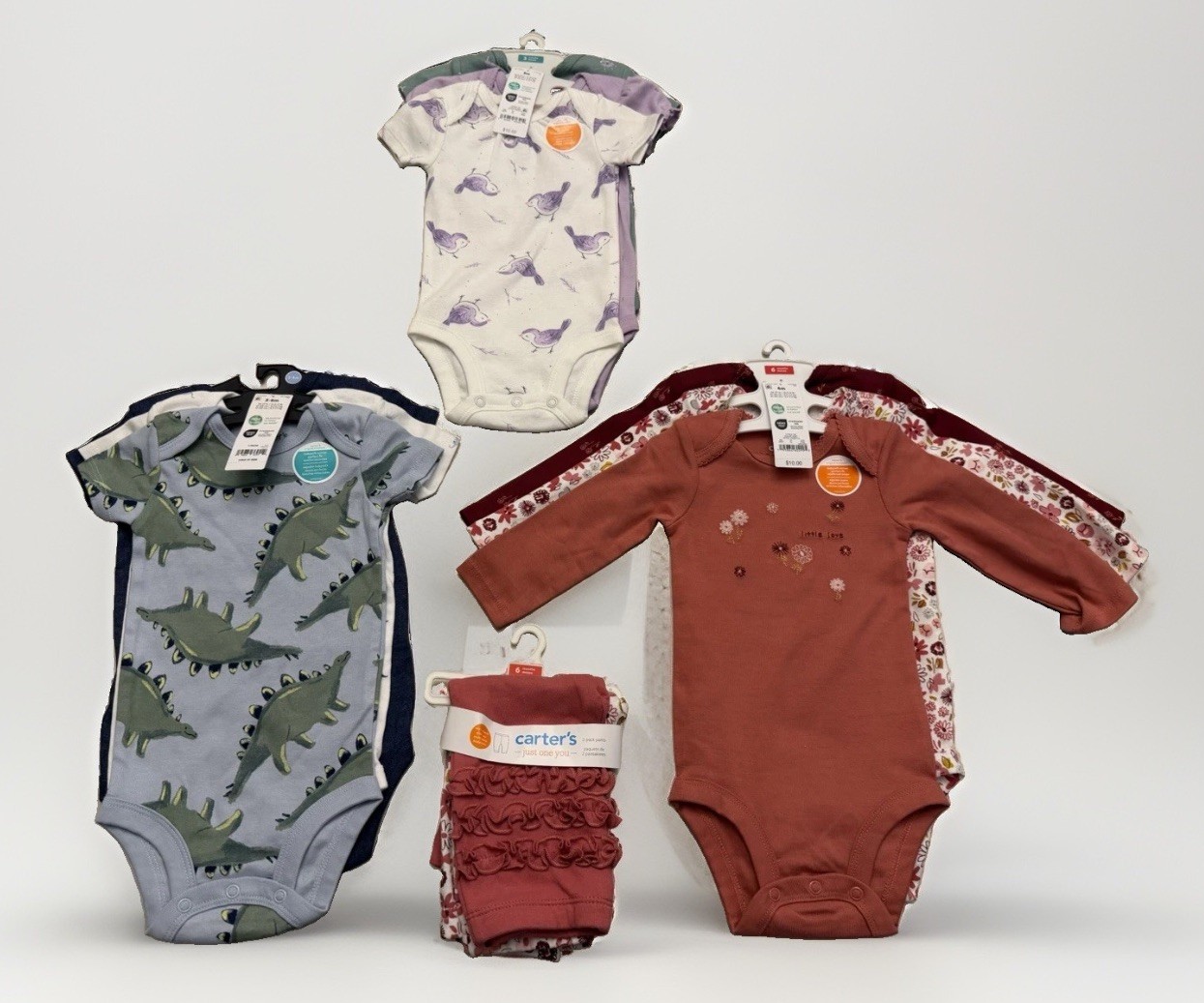 NWT Carter’s ( LOT of 11 ) Infant Baby Girls Clothings 3-6 Months 3M 6M NEW